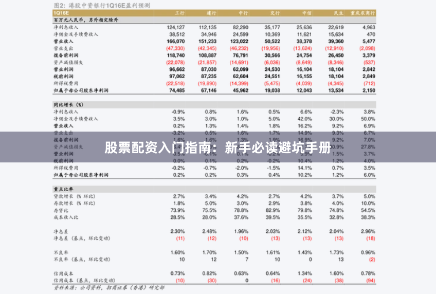 股票配资入门指南：新手必读避坑手册